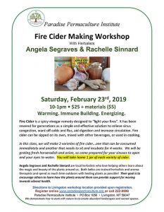 PPI_flyer_Fire Cider Making Feb 23 2019