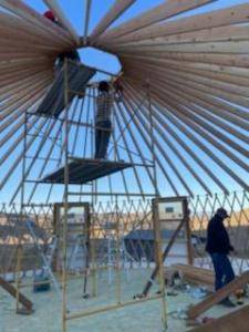 yurt in progress