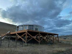 yurt on platform